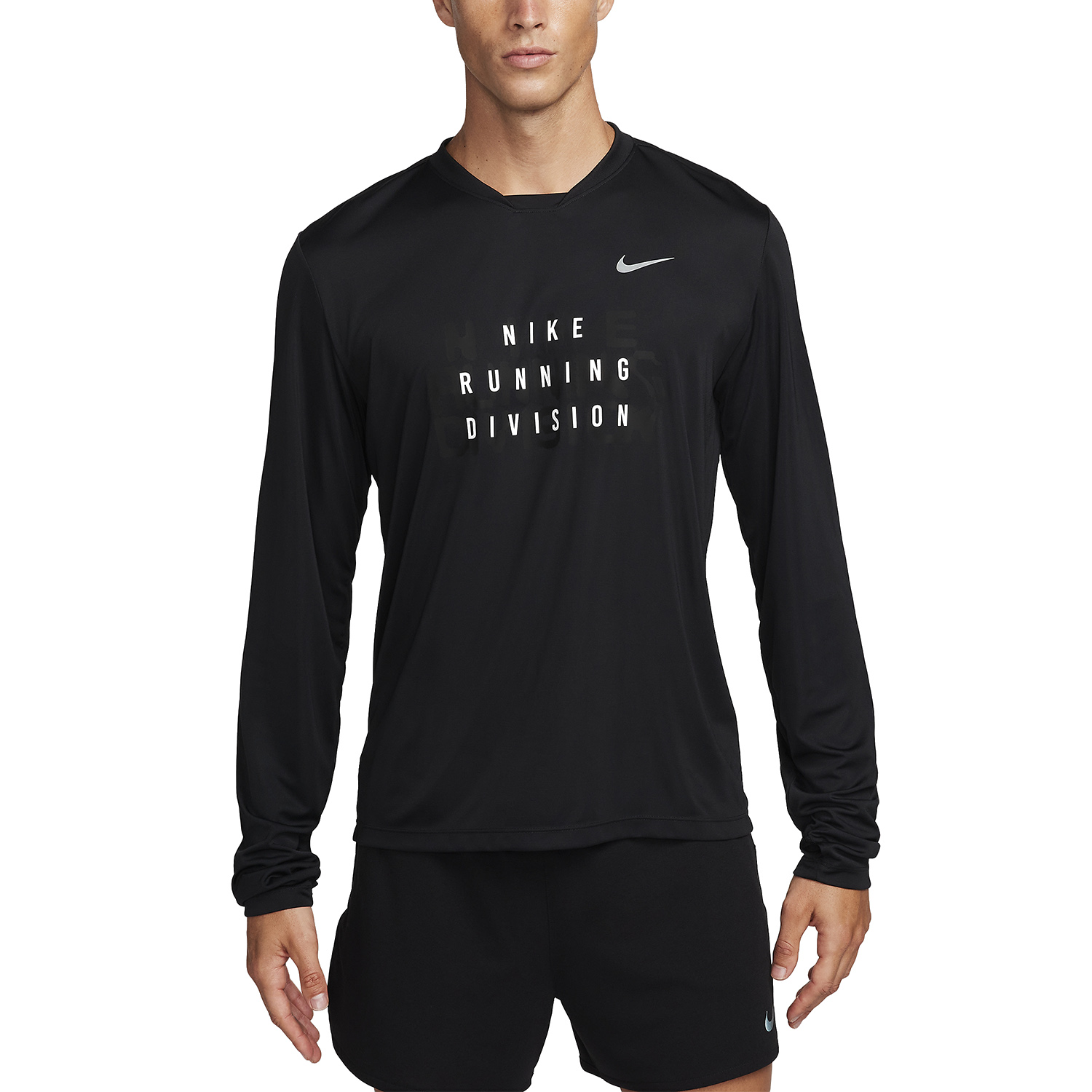 Nike Dri-FIT Run Division Rise 365 Maglia Black/Black Reflective