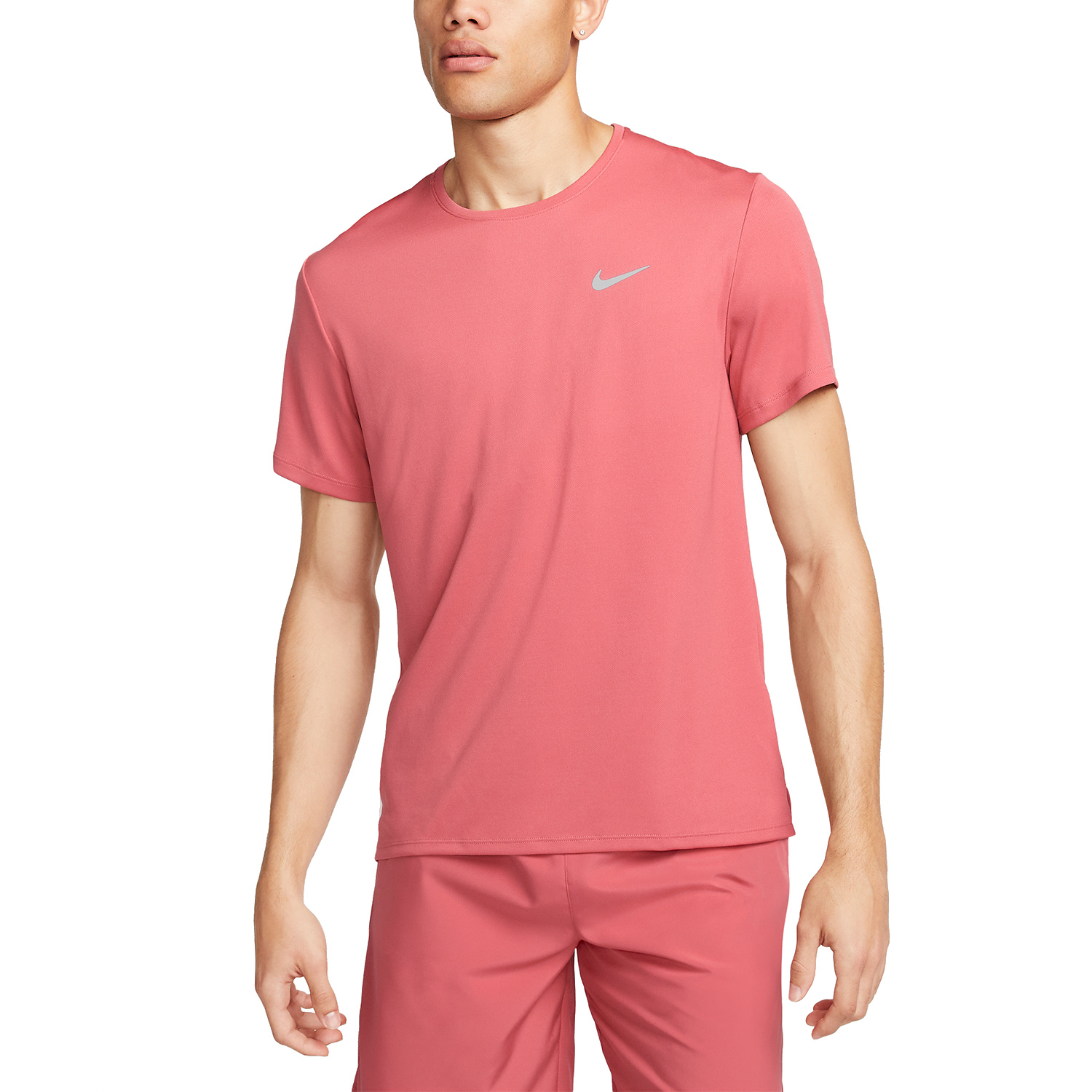 Nike Dri-FIT UV Run Division Miler Maglietta Adobe/Reflective Silver