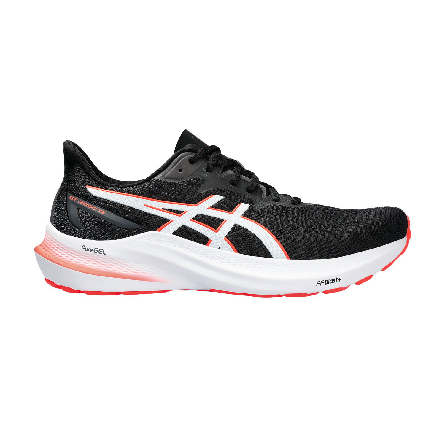 Asics GT 2000 12 Black/Sunrise Red