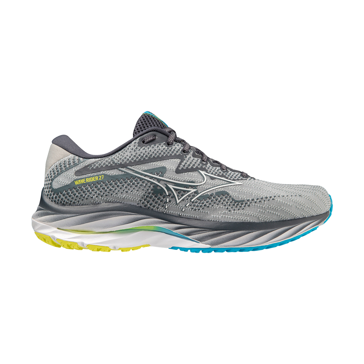 Mizuno Wave Rider 27 Pearl Blue/White/Bolt 2 Neon