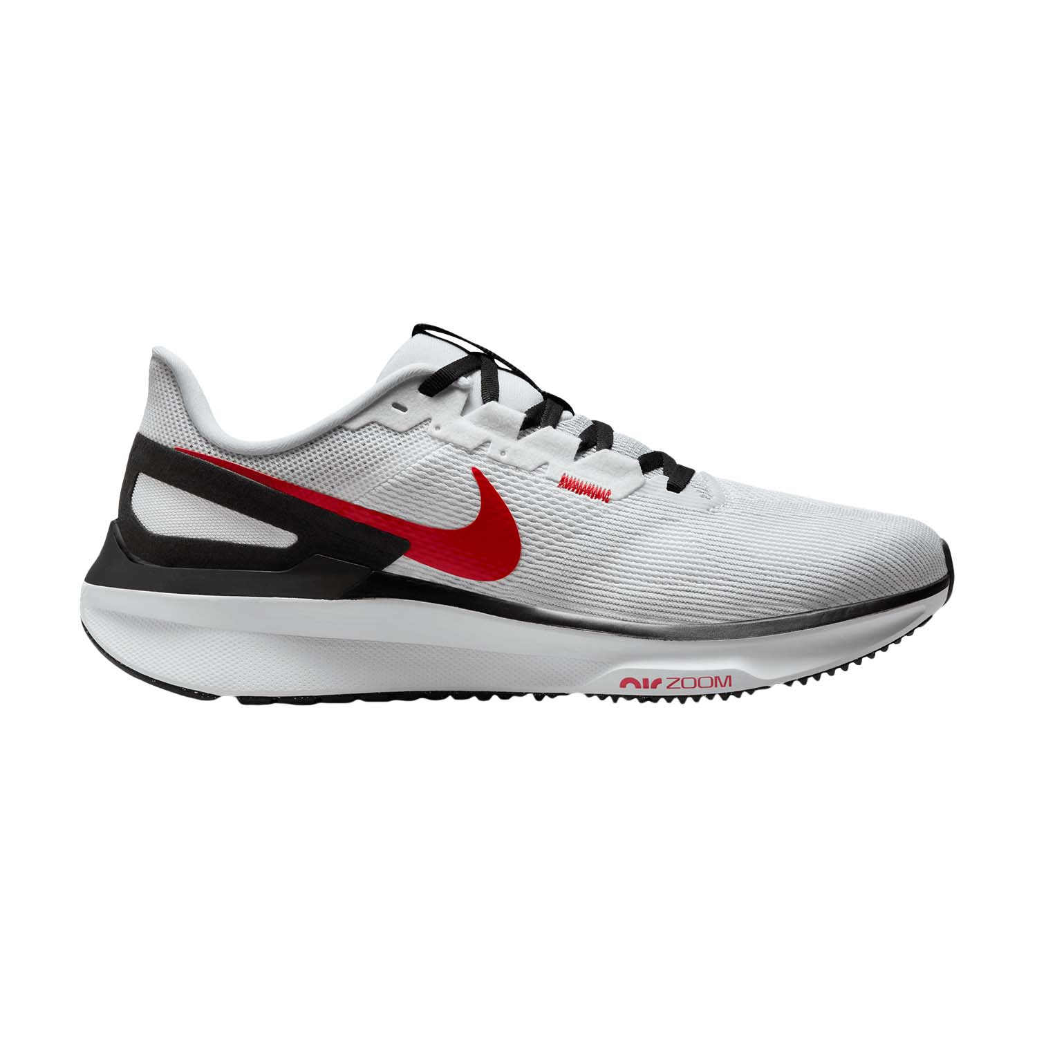 Nike Air Zoom Structure 25 White/Fire Red/Black/Light Smoke Grey