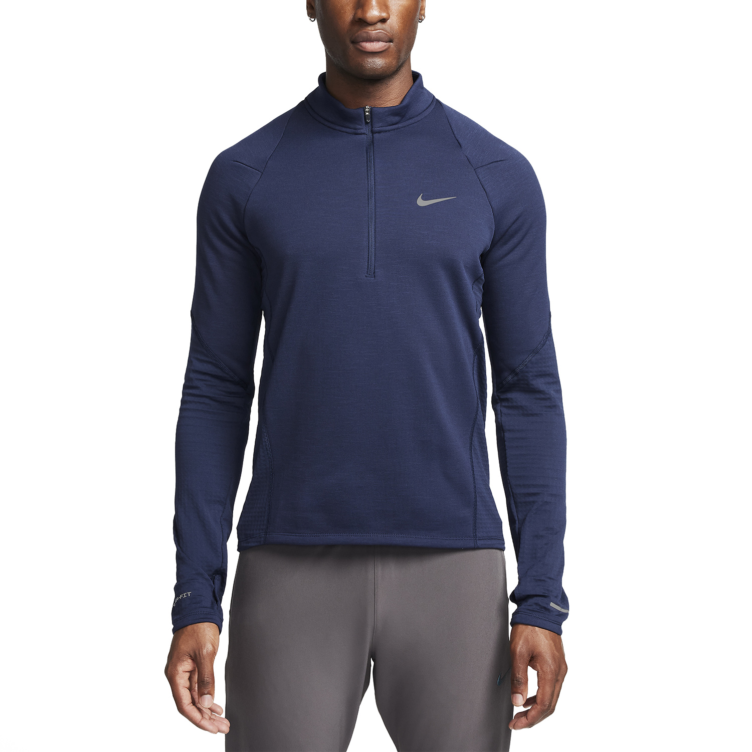 Nike Therma-FIT Element Maglia Obsidian/Reflective Silver