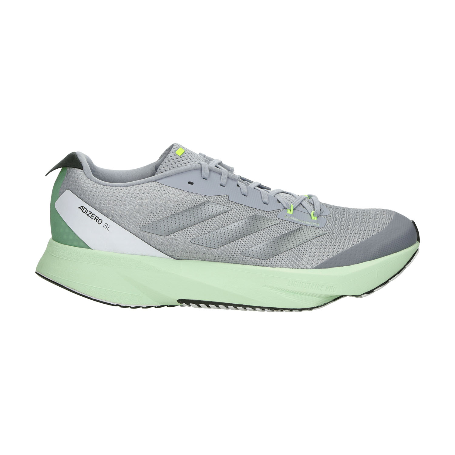 adidas adizero SL Halo Silver/Iron Metallic/Semi Green Spark