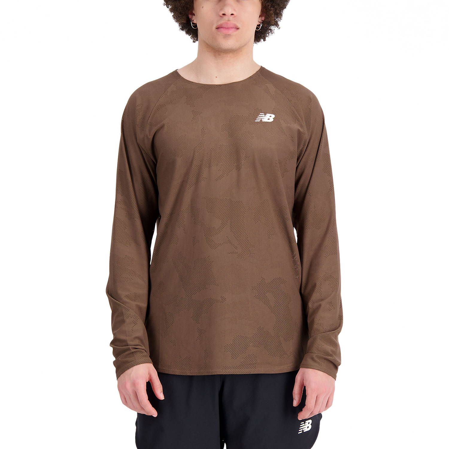 New Balance Q Speed Jacquard Maglia Dark Mushroom
