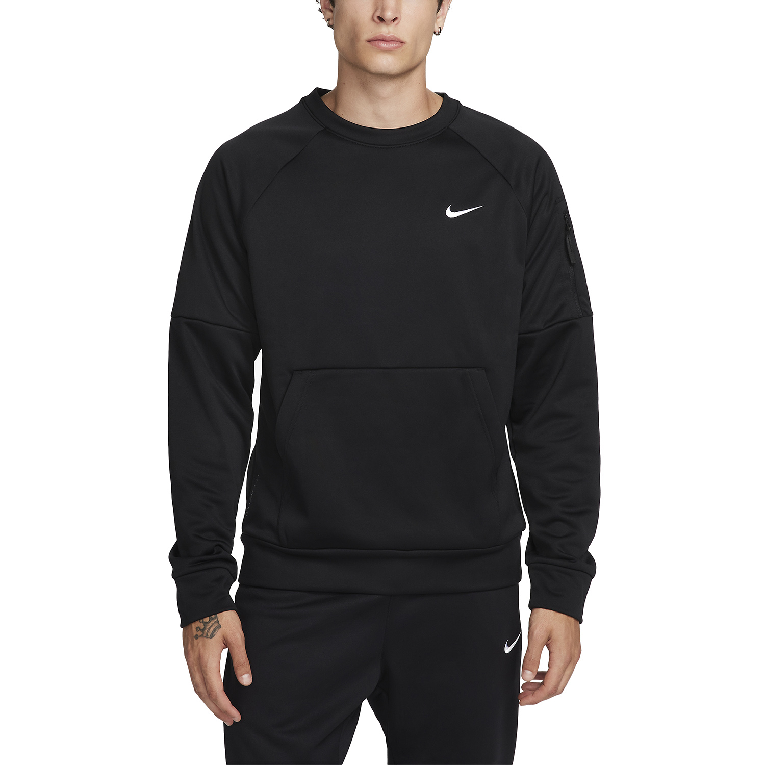Nike Therma-FIT Crew Maglia Black/White