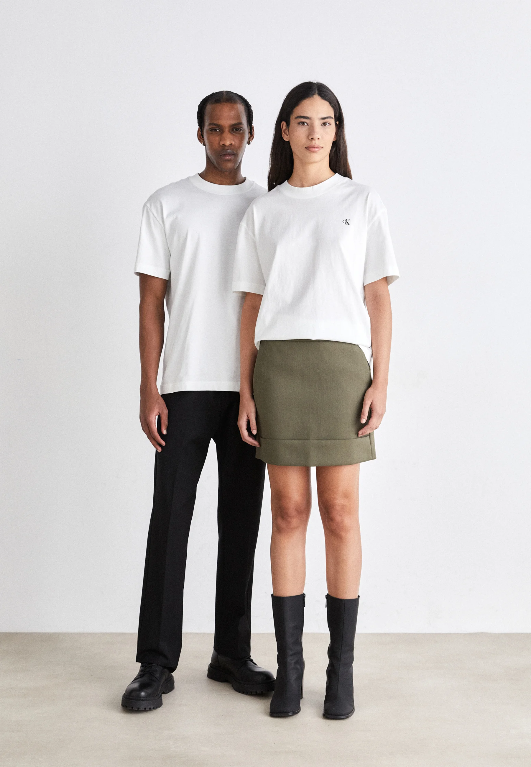 Calvin Klein Jeans BLOWN UP DIFFUSED STACKED TEE UNISEX - T-shirt con stampa