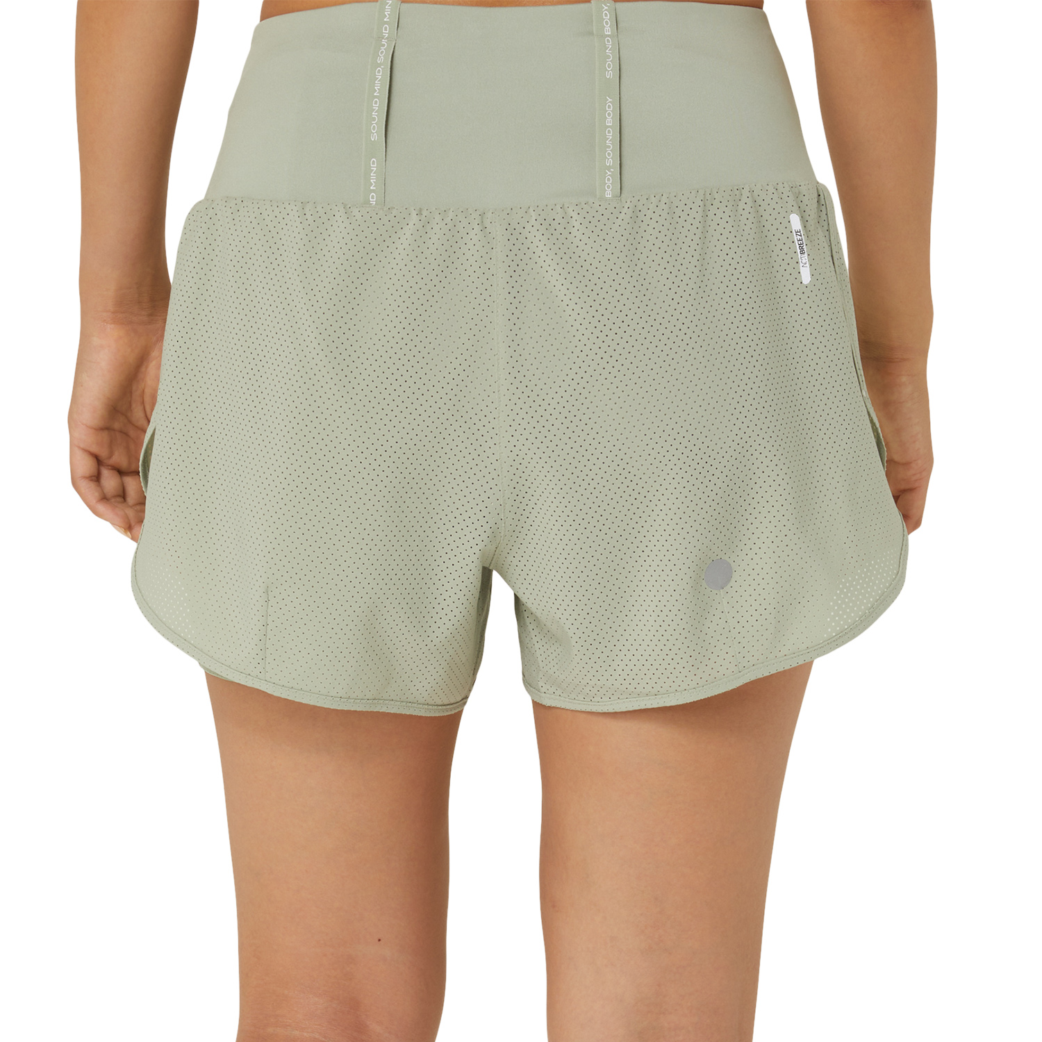 Asics Road 2 in 1 3.5in Pantaloncini Olive Grey/Olive Grey