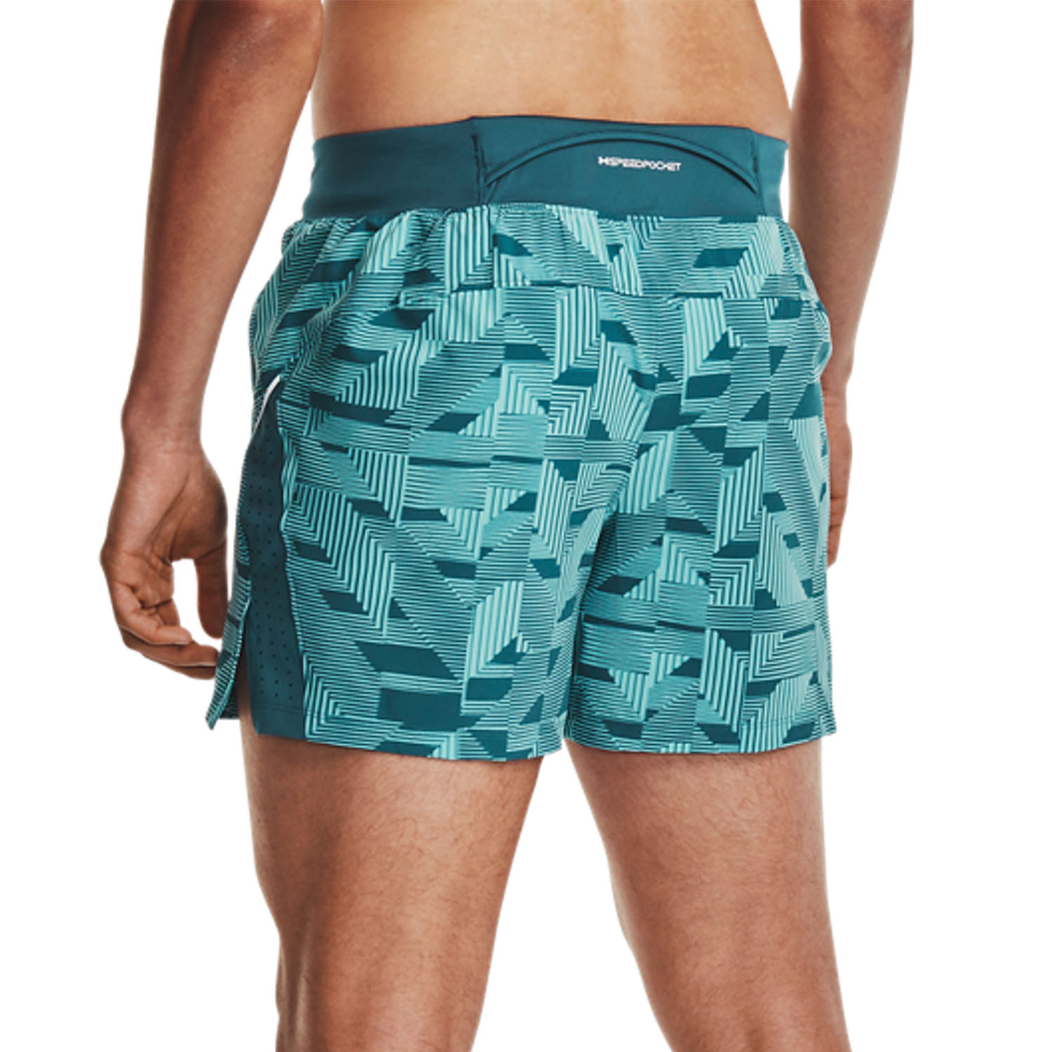 Under Armour Launch Elite Graphic 5in Pantaloncini Blue Haze/Still Water