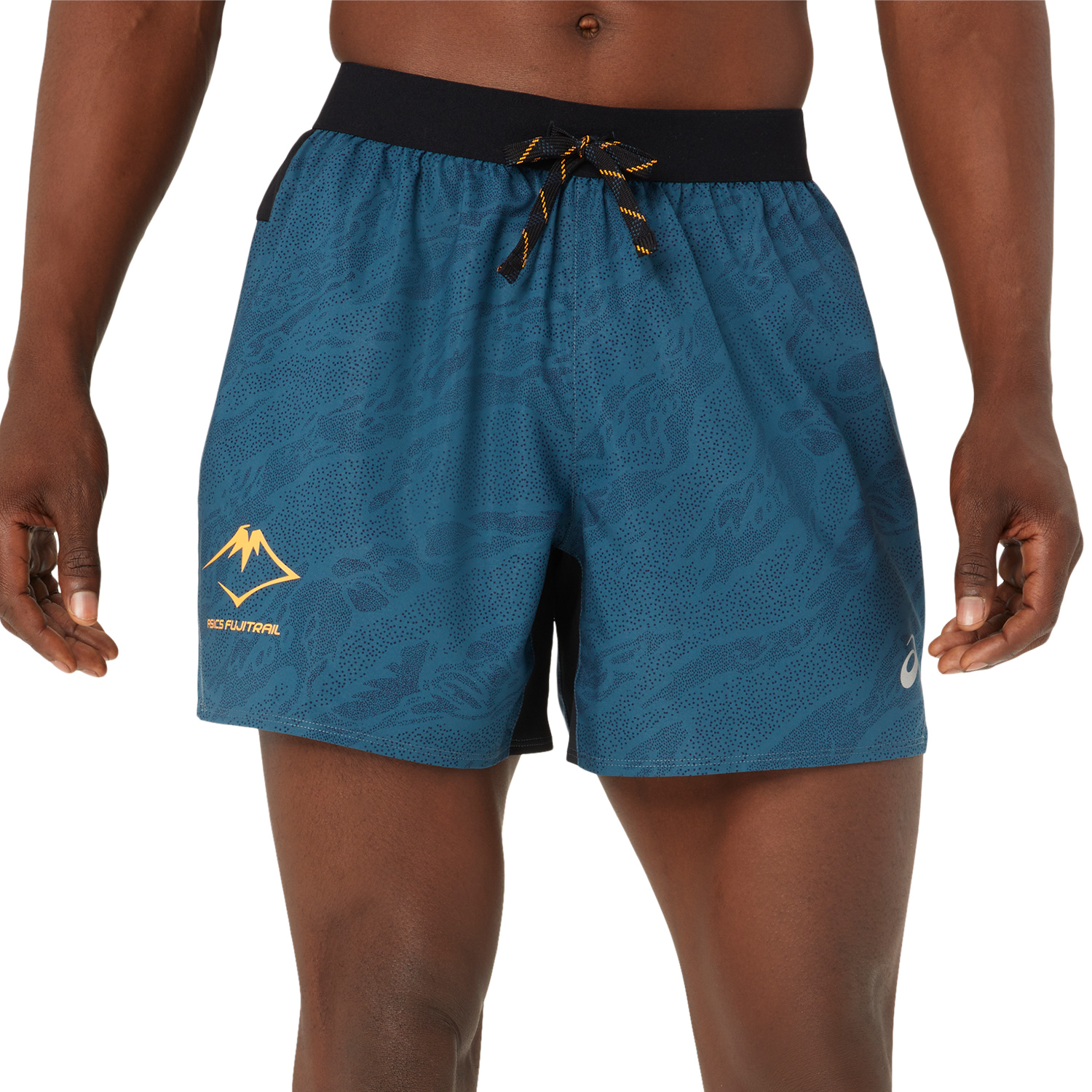 Asics Fujitrail Printed 5in Pantaloncini Magnetic Blue/Performance Black