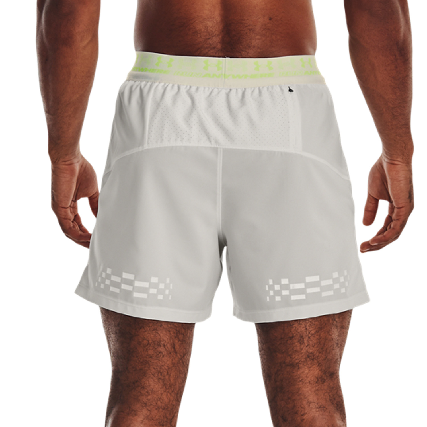 Under Armour Anywhere 5in Pantaloncini Gray Mist/Lime Surge