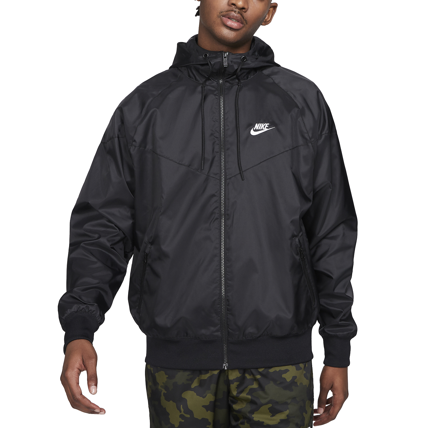 Nike Heritage Essentials Windrunner Giacca Black/White