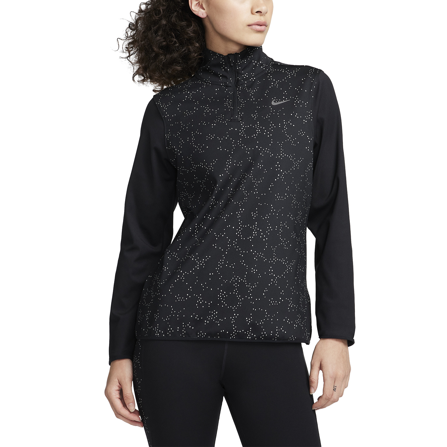 Nike Swift Element Maglia Black/Reflective Silver