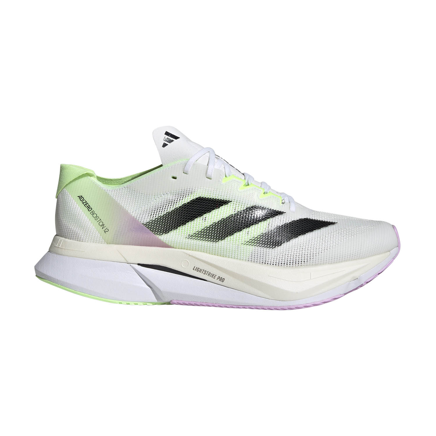 adidas adizero Boston 12 Cloud White/Core Black/Green Spark