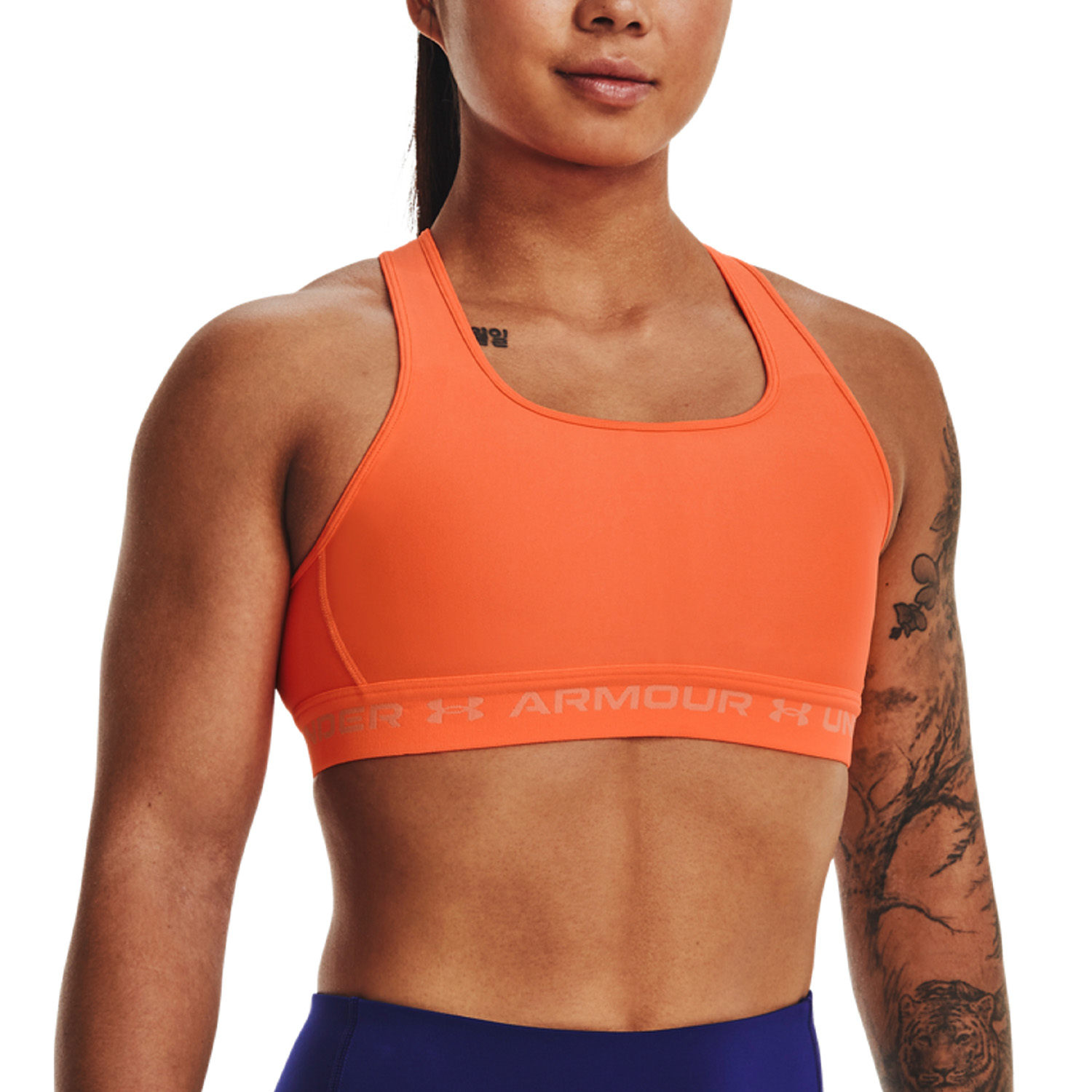 Under Armour Crossback Mid Reggiseno Sportivo Orange Blast