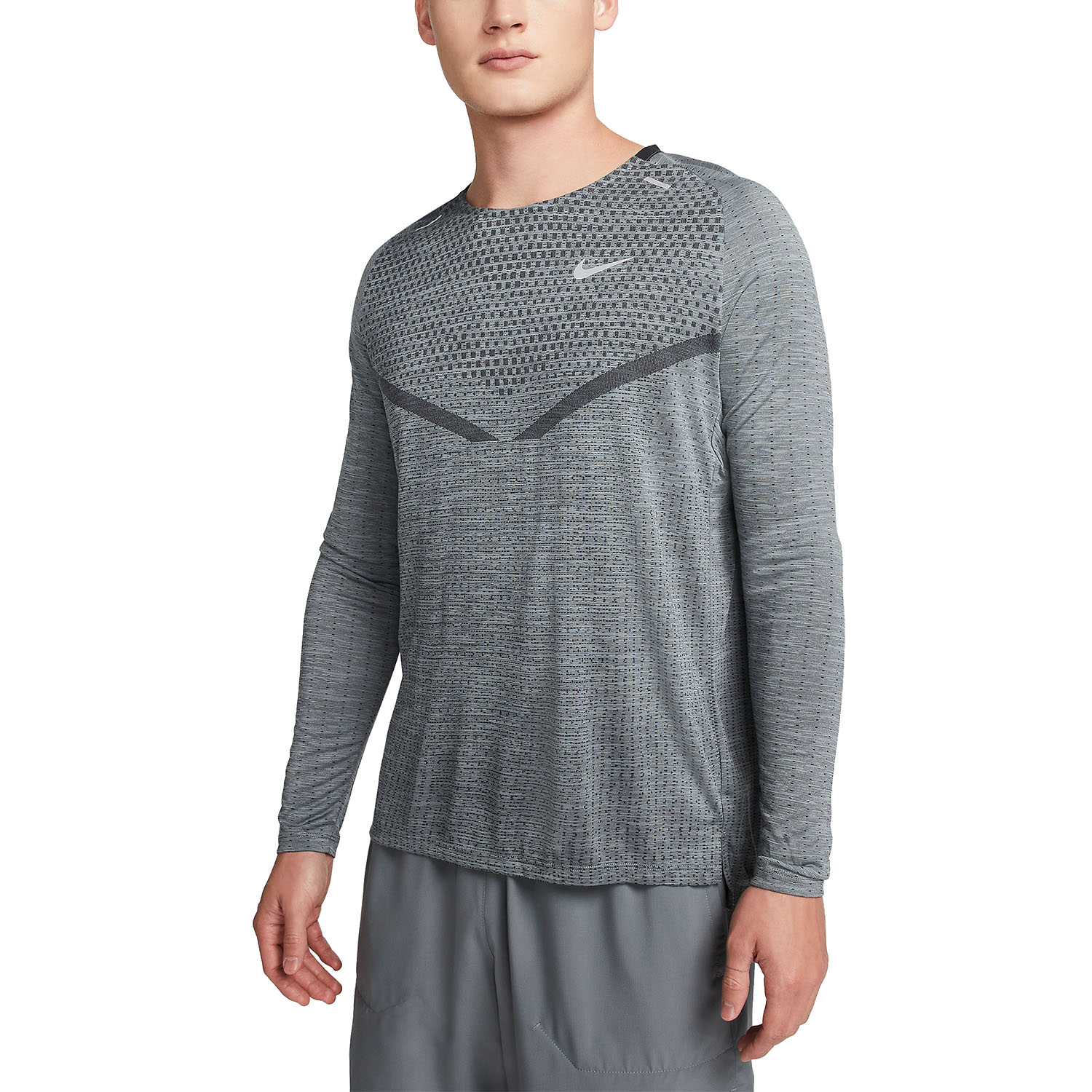 Nike TechKnit Ultra Logo Maglia Black/Smoke Grey/Reflective Silver