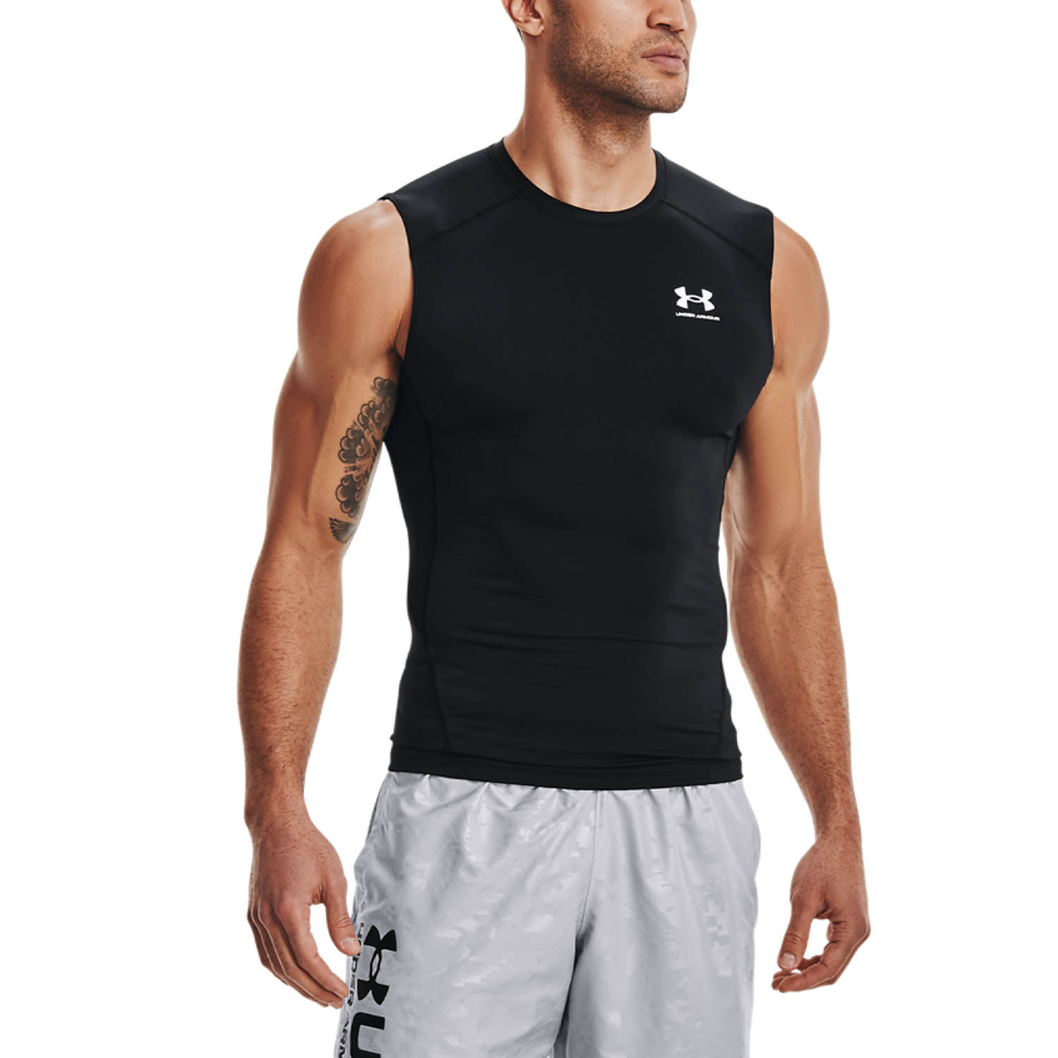 Under Armour HeatGear Compression Canotta Black/White
