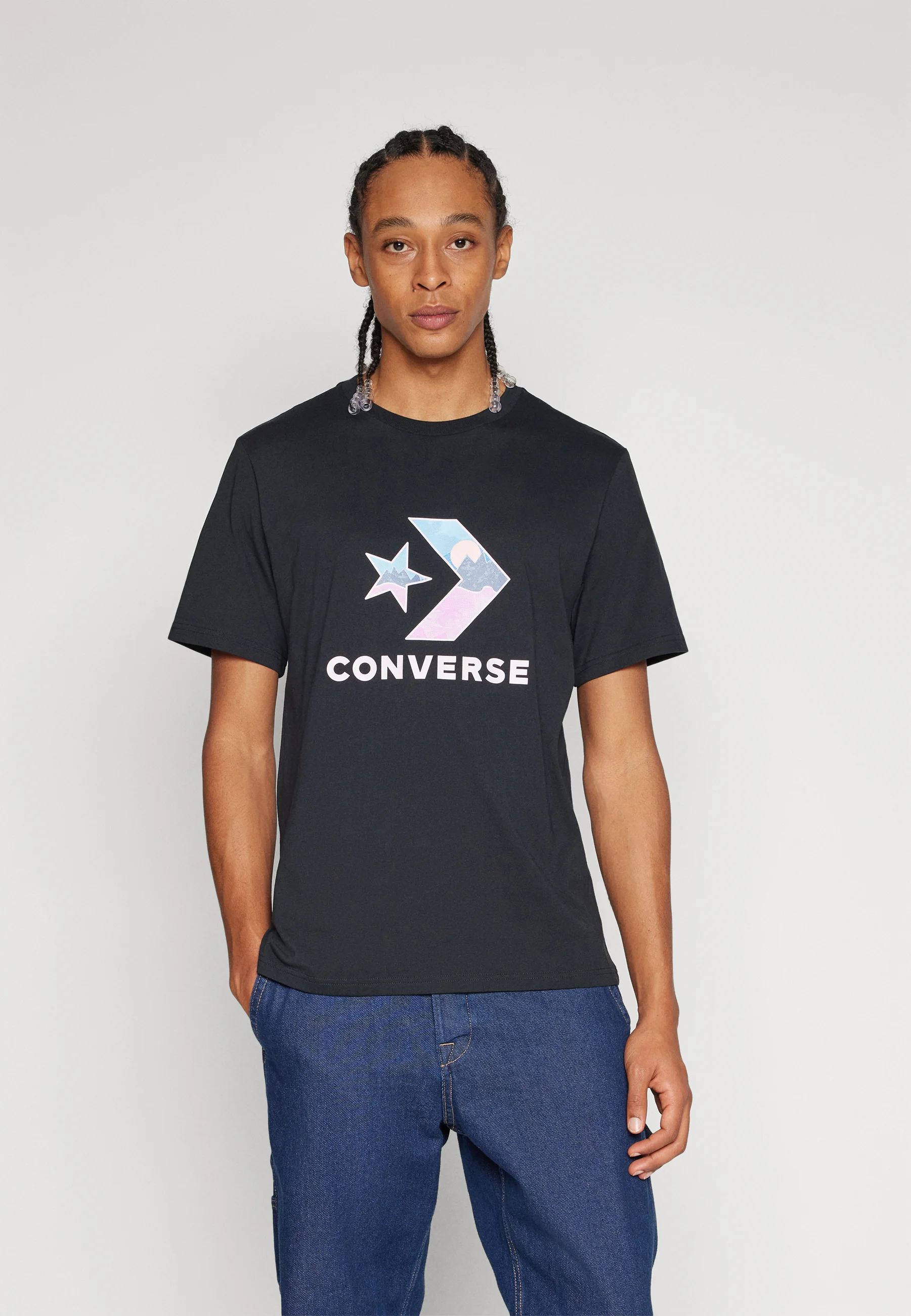 Converse STAR FILL LANDSCAPE TEE UNISEX - T-shirt con stampa