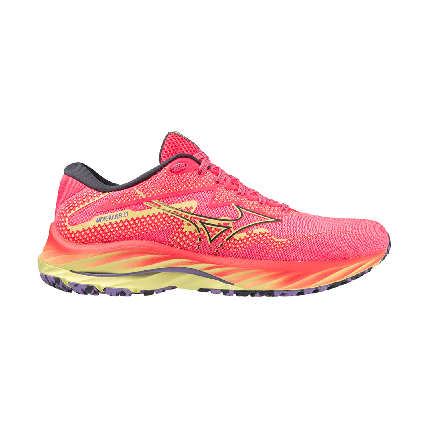Mizuno Wave Rider 27 High Vis Pink/Ombre Blue/Luminous