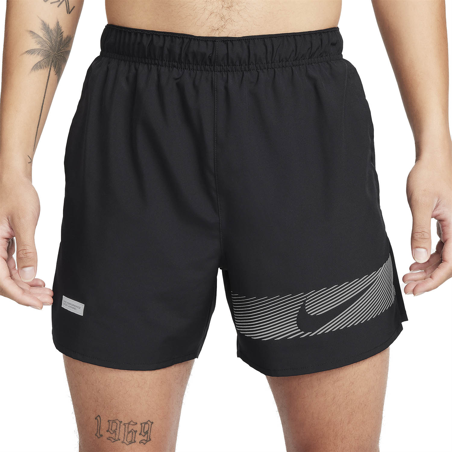 Nike Dri-FIT Challenger Flash 5in Pantaloncini Black/Reflective Silver
