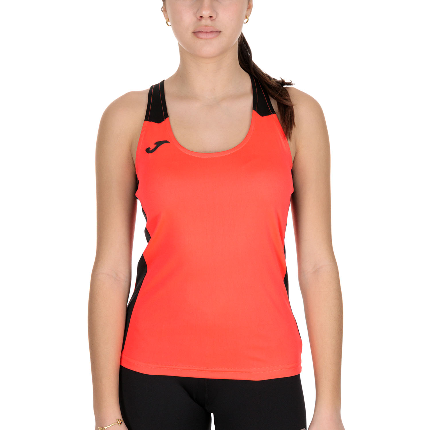 Joma Record II Canotta Fluor Coral/Black