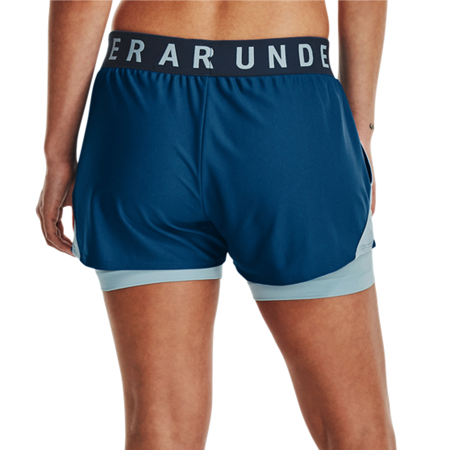 Under Armour Play Up 2 in 1 3in Pantaloncini Varsity Blue/Blizzard