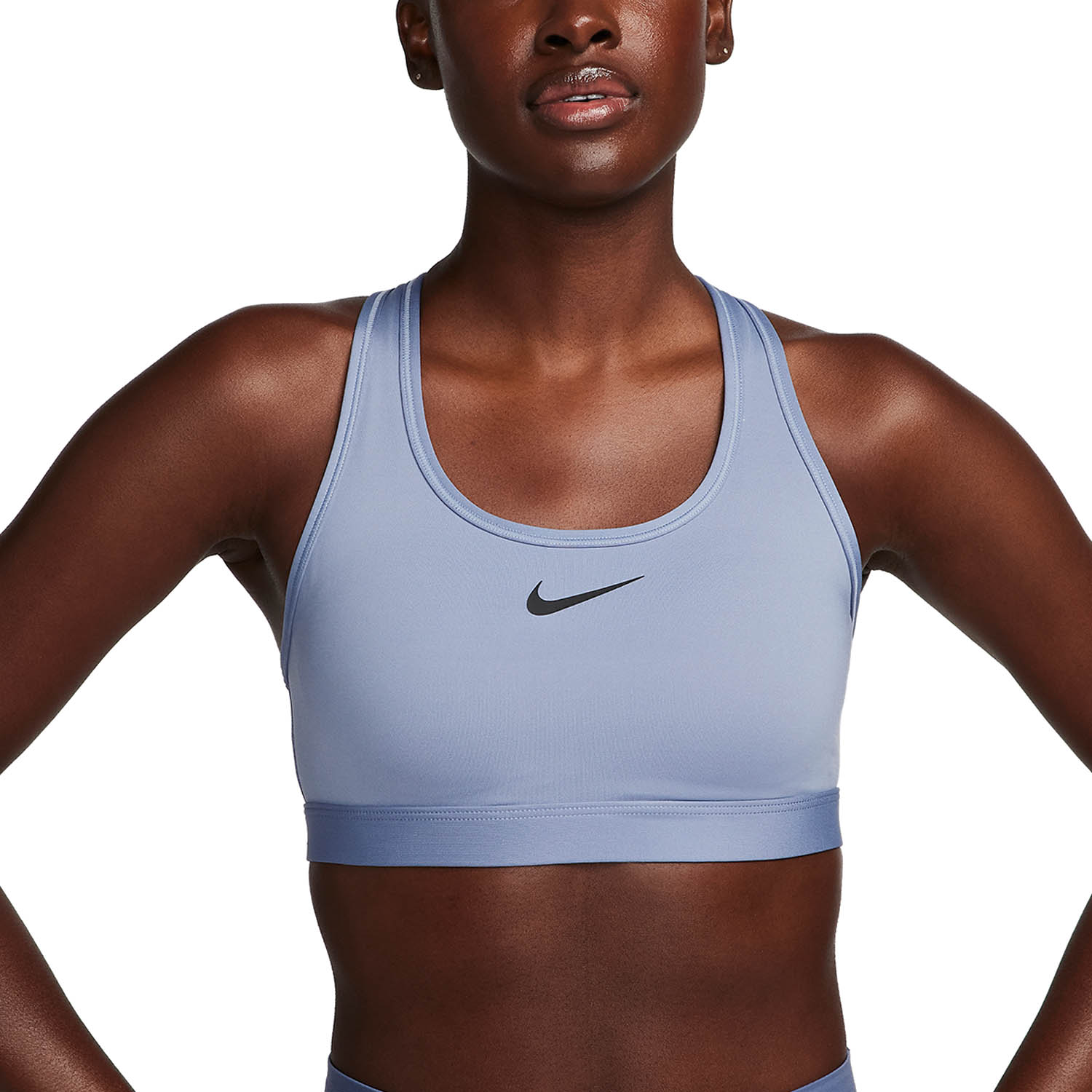 Nike Swoosh Dri-FIT Reggiseno Sportivo Ashen Slate/Black