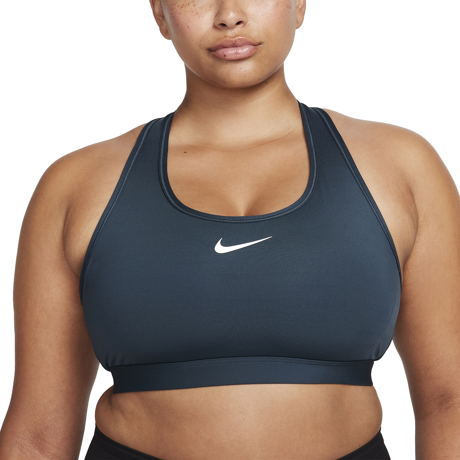 Nike Swoosh Dri-FIT Reggiseno Sportivo Deep Jungle/White