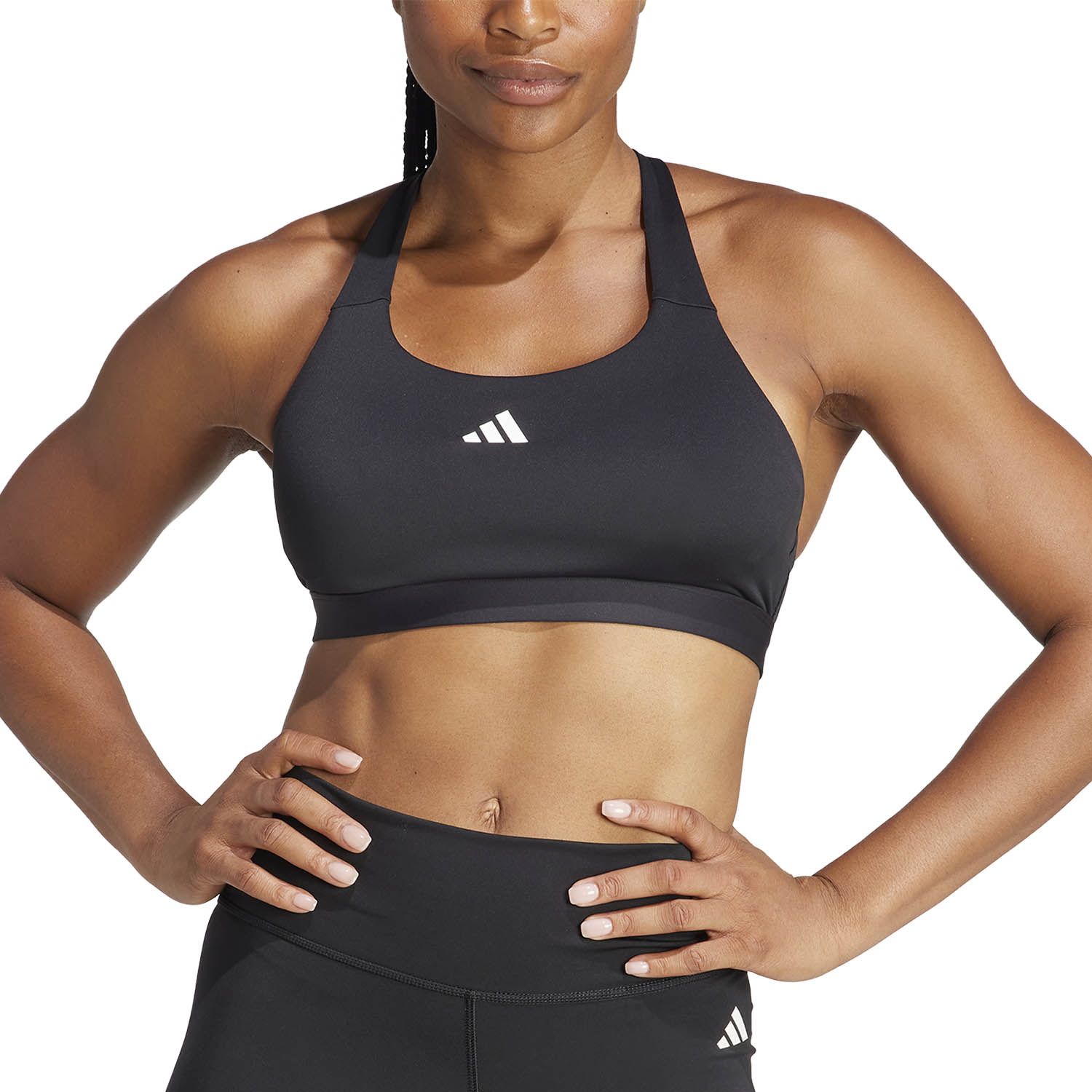 adidas Engineered 3Bar Reggiseno Sportivo Black