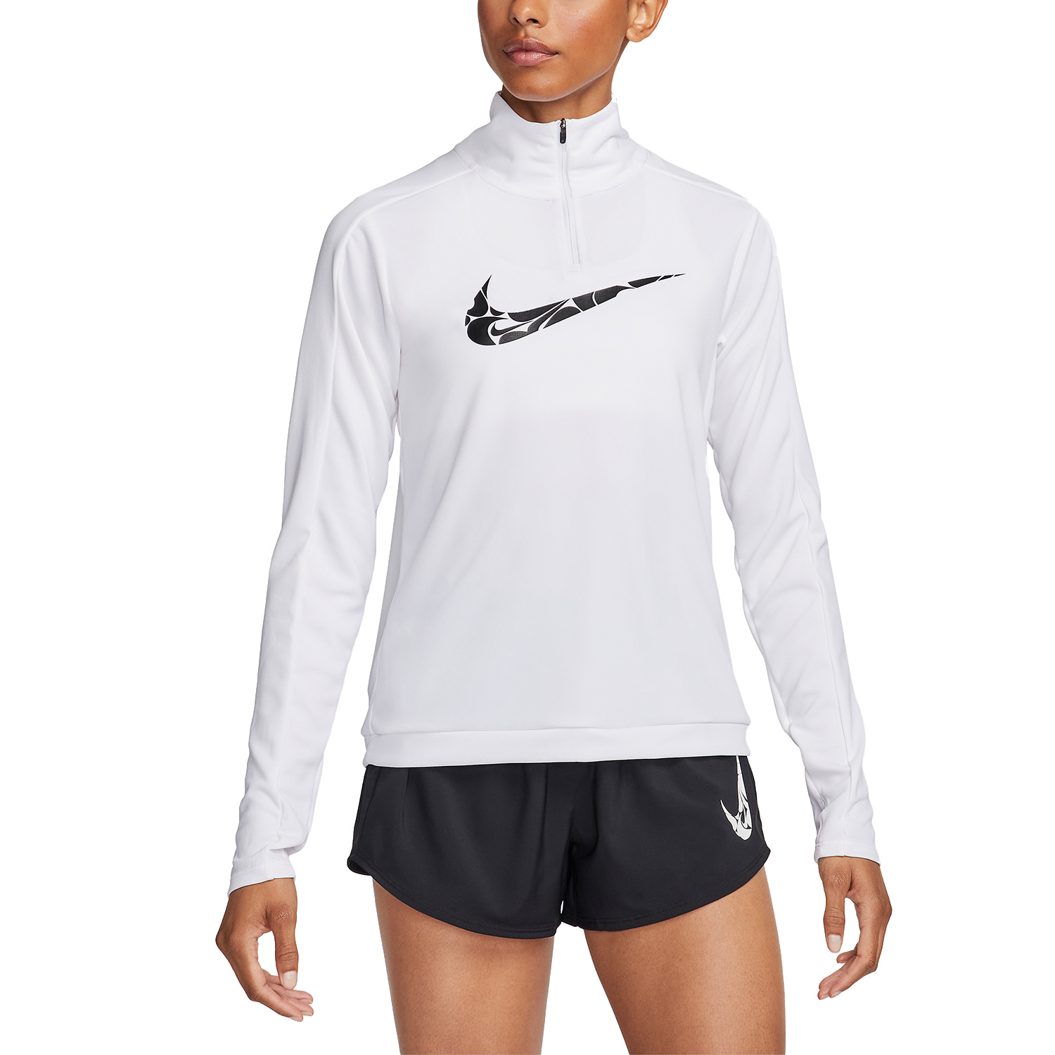 Nike Swoosh Maglia White/Black