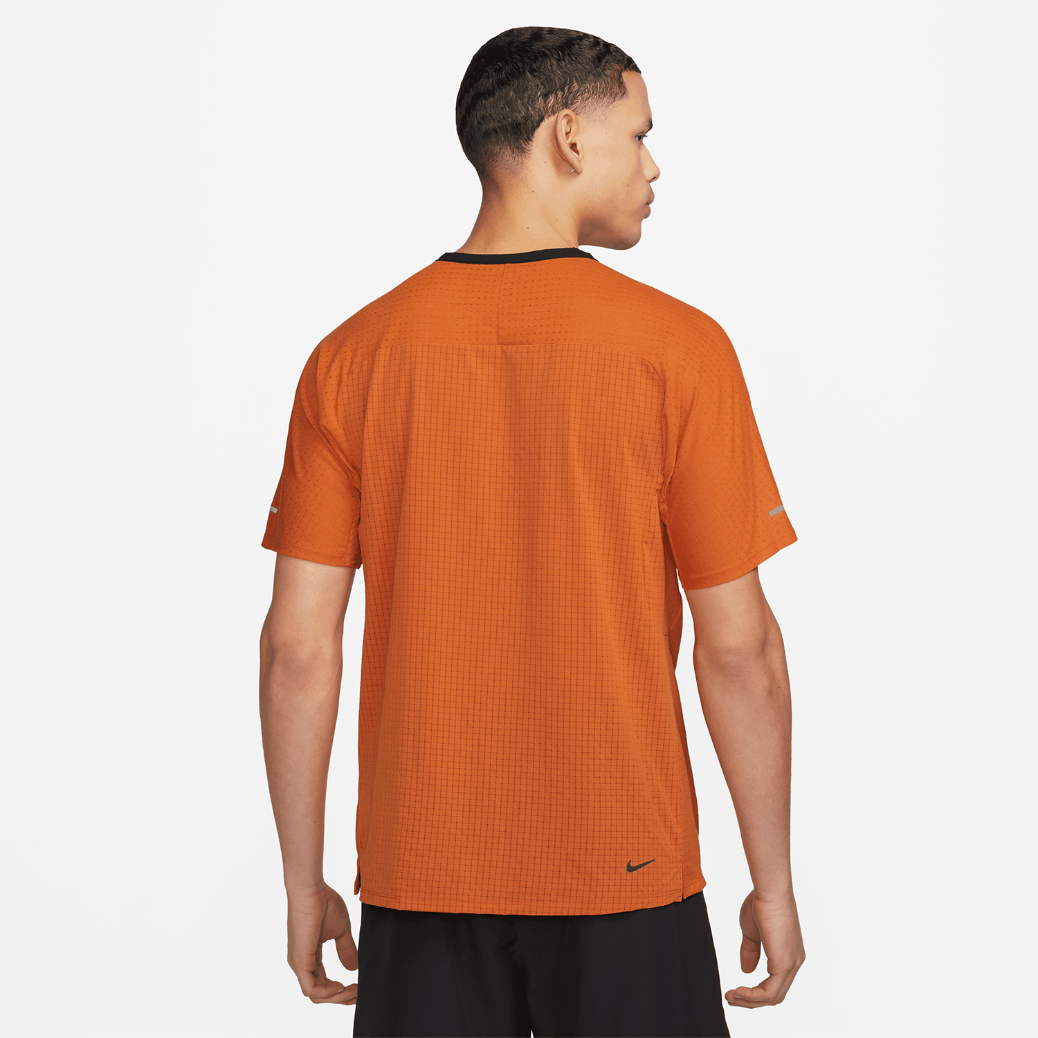 Nike Dri-FIT Solar Chase Maglietta Campfire Orange/Night Maroon
