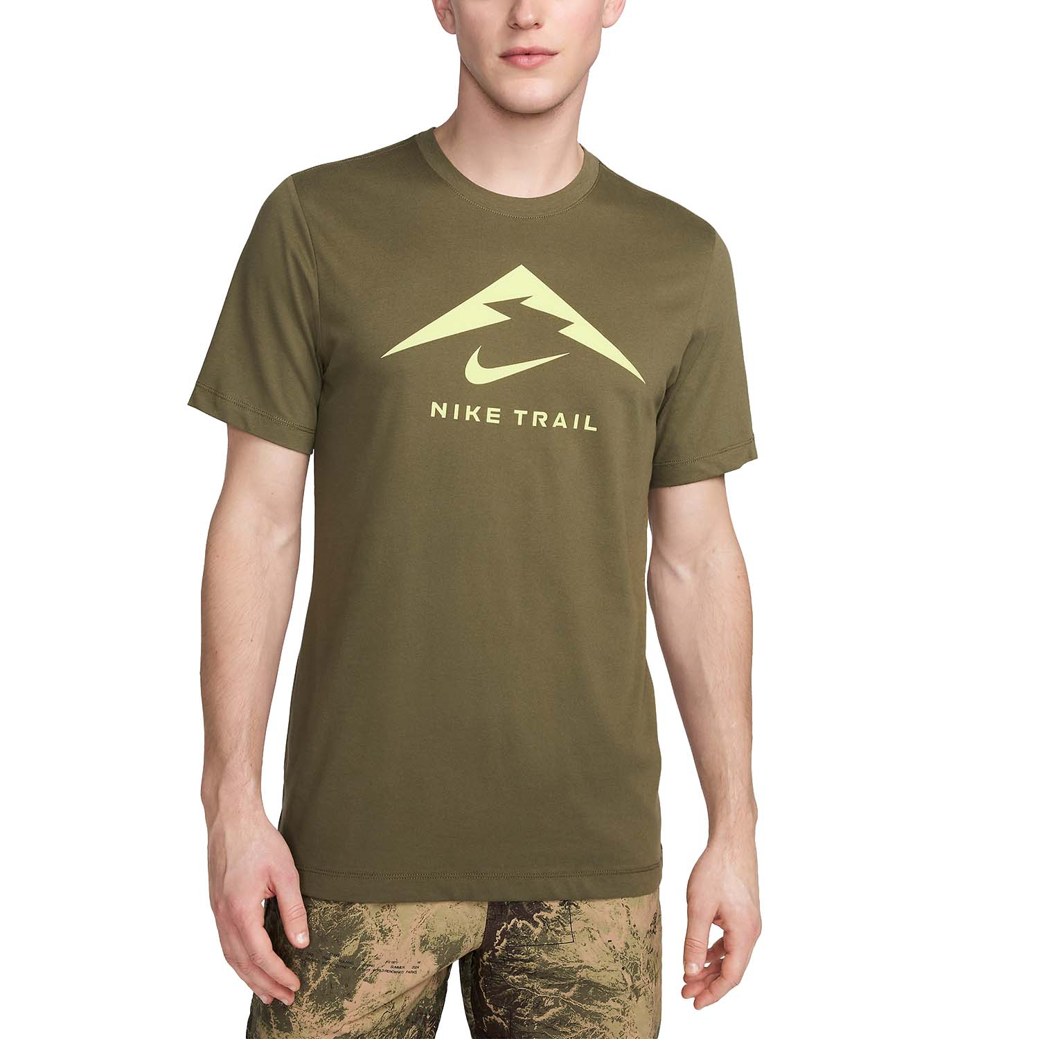 Nike Dri-FIT Trail Logo Maglietta Medium Olive