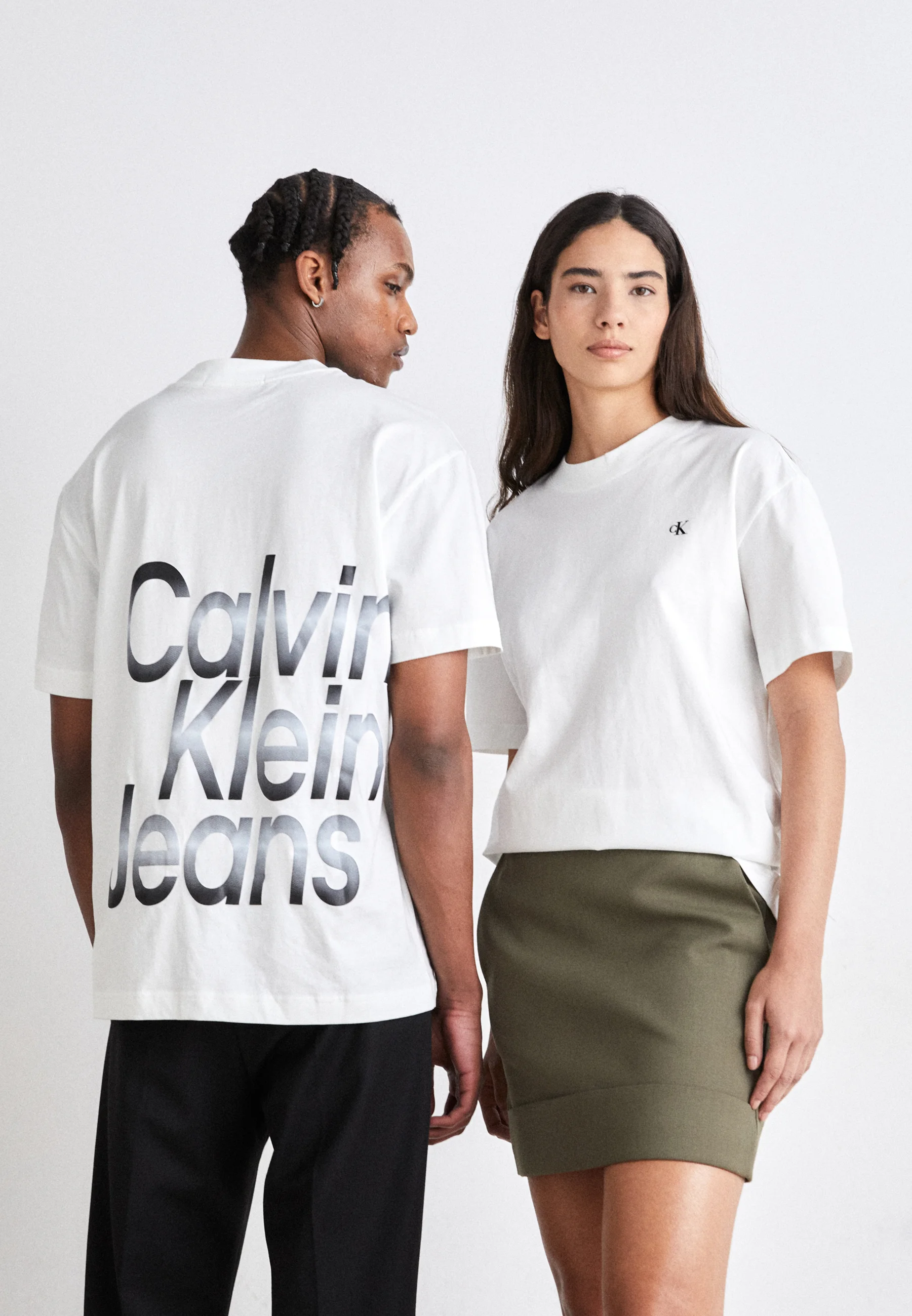 Calvin Klein Jeans BLOWN UP DIFFUSED STACKED TEE UNISEX - T-shirt con stampa