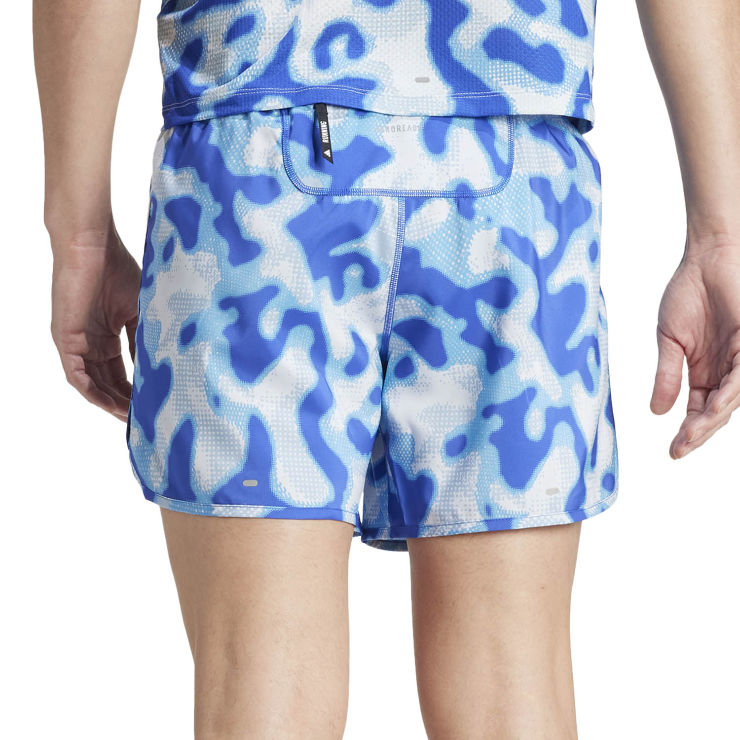 adidas Own The Run AEROREADY 5in Pantaloncini Halo Blue/Wonder Blue/Semi Blue Burst/Semi Lucid Blue