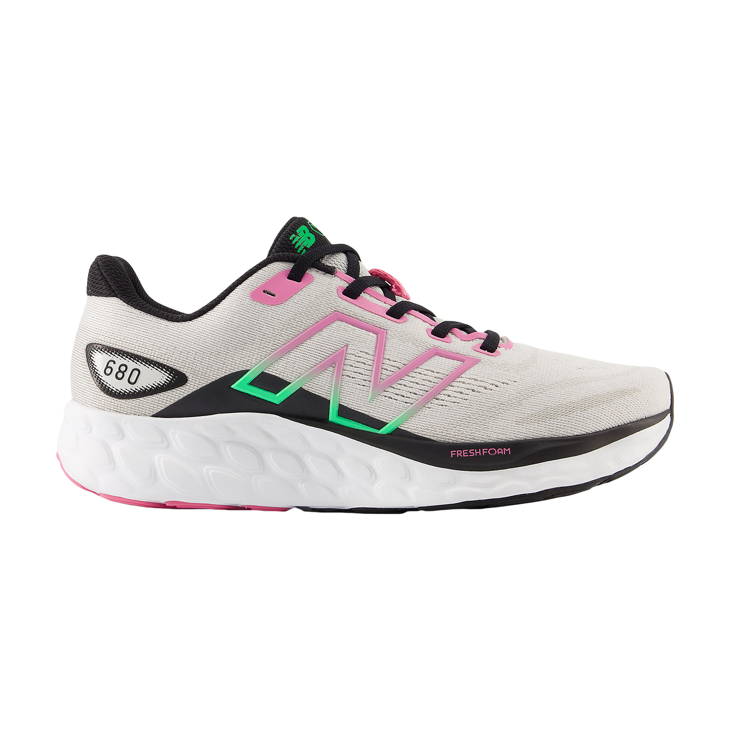 New Balance Fresh Foam 680v8 Grey Matter/Black/Real Pink