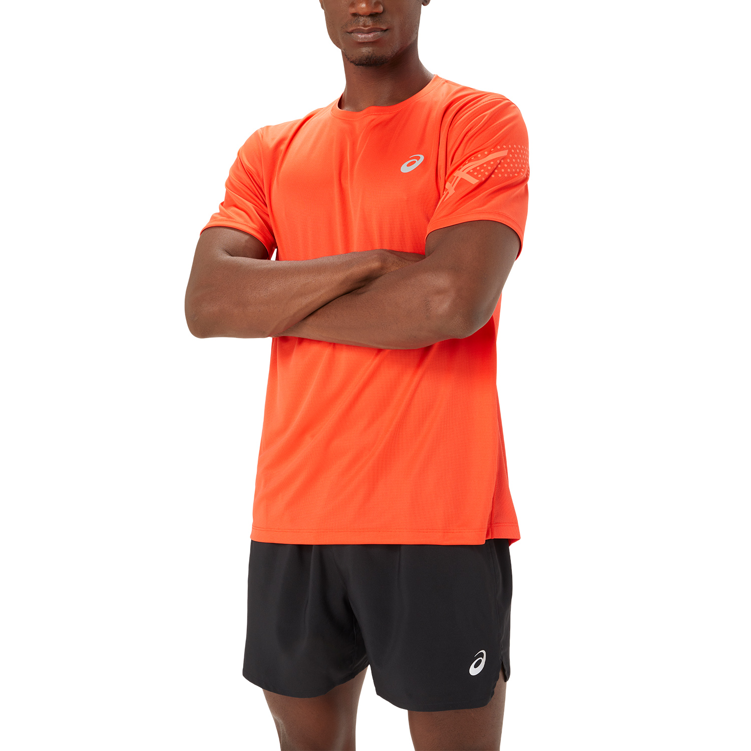 Asics Icon Maglietta True Red/Sunrise Red