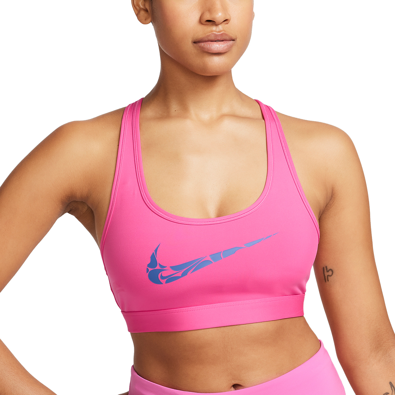 Nike Swoosh Reggiseno Sportivo Alchemy Pink/Hyper Royal