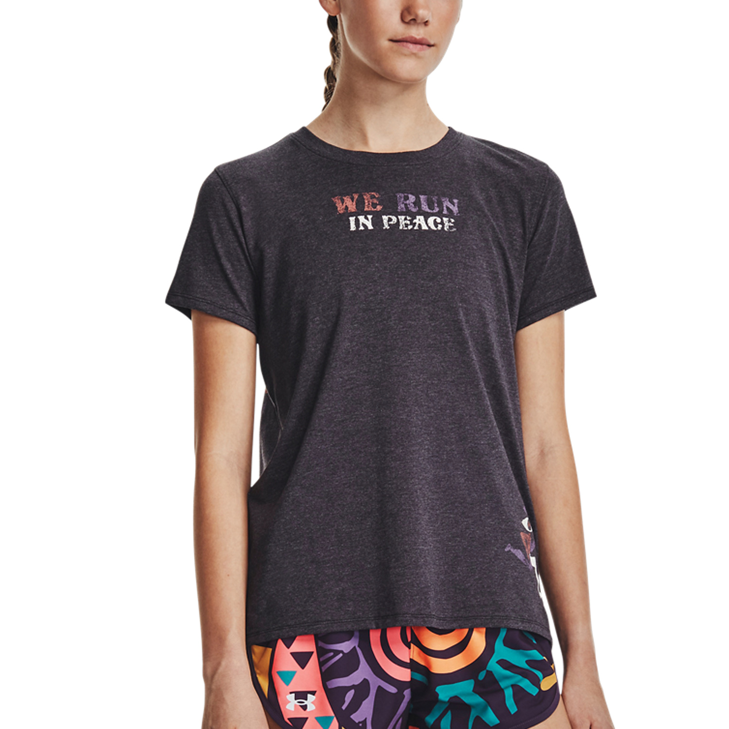 Under Armour Run In Peace Maglietta Black/Ivory