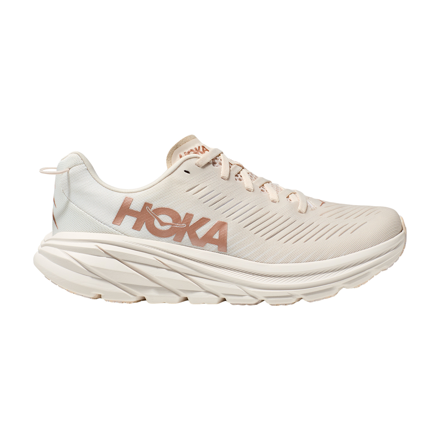Hoka Rincon 3 Eggnog/Rose Gold
