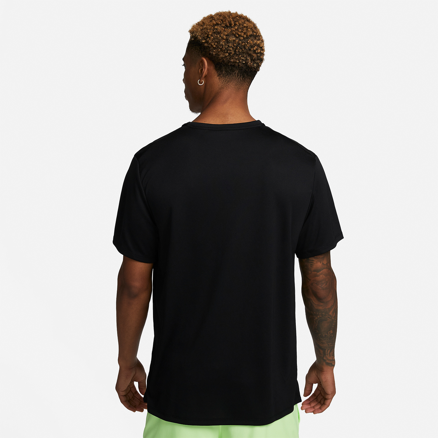 Nike Dri-FIT UV Miler Studio 72 Maglietta Black/Lime Blast