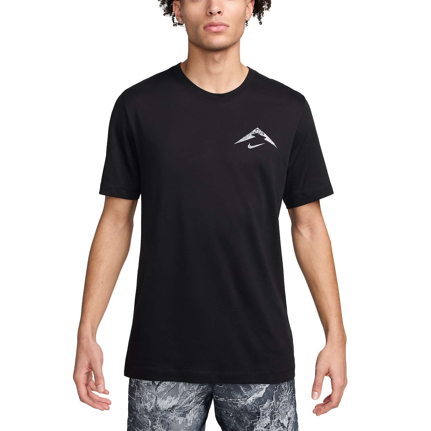 Nike Dri-FIT Trail Logo Maglietta Black
