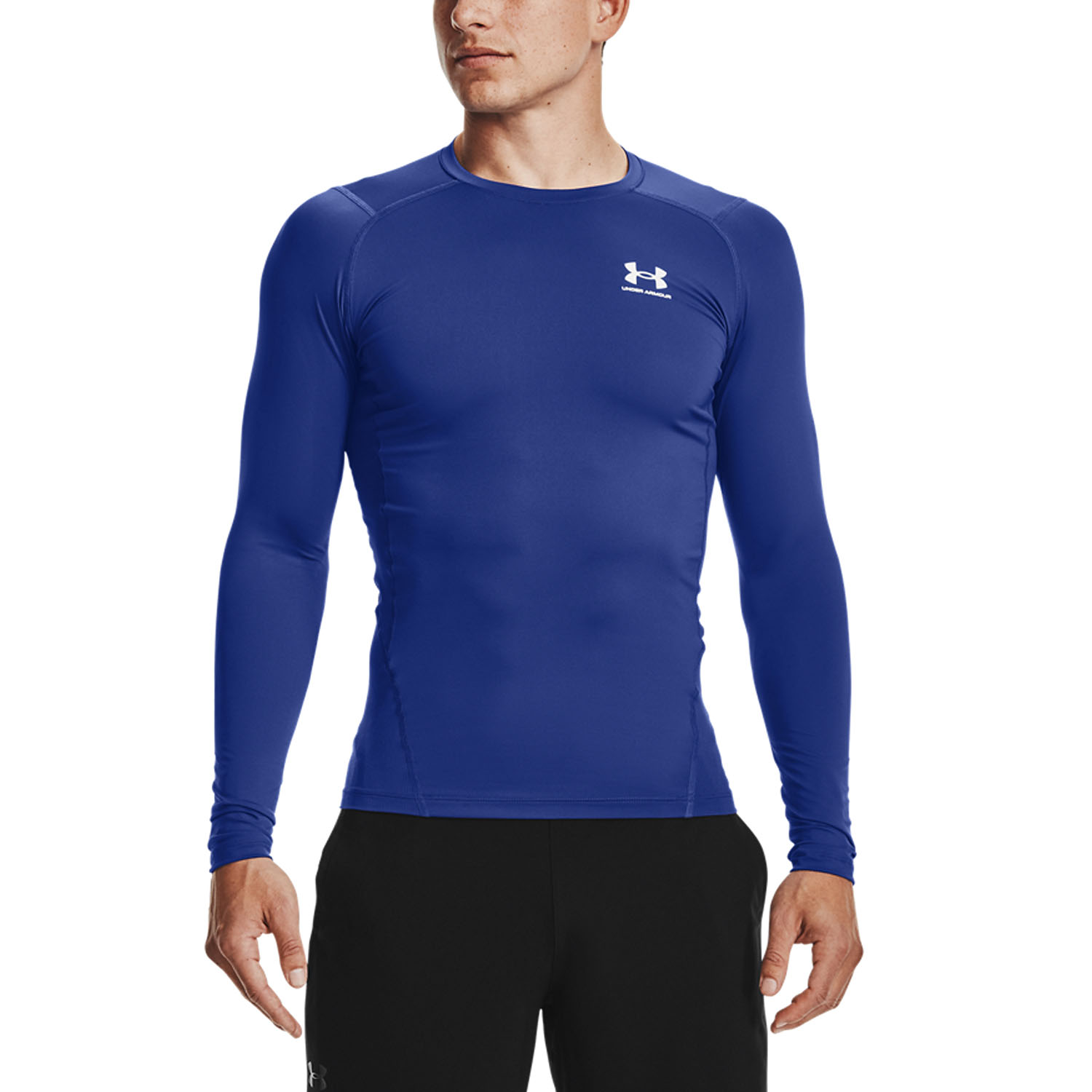 Under Armour HeatGear Compression Maglia Royal/White