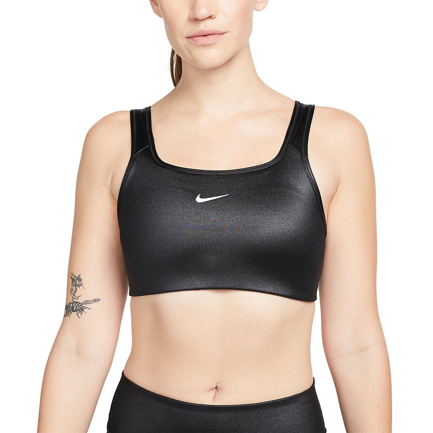 Nike Dri-FIT Shine Reggiseno Sportivo Black/White