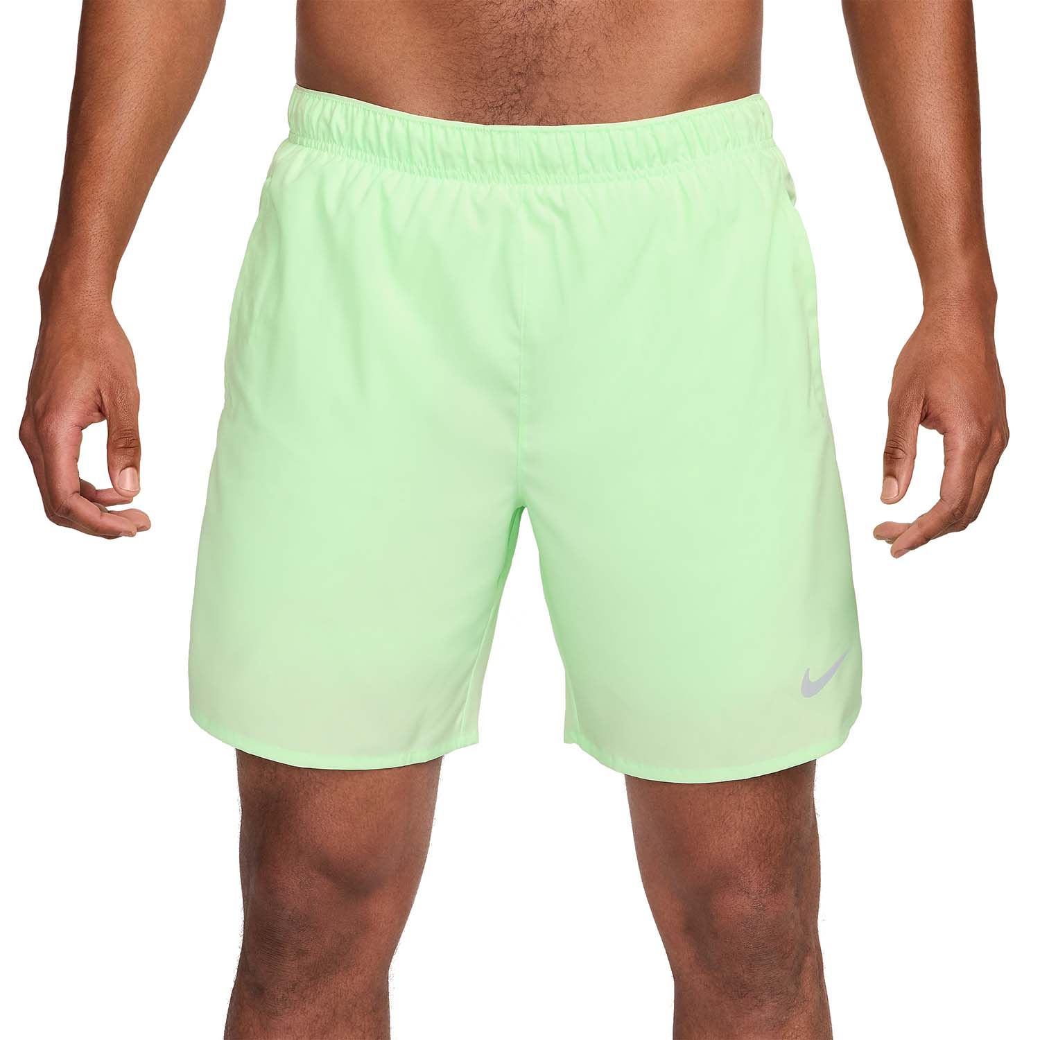 Nike Challenger 2 in 1 7in Pantaloncini Vapor Green/Reflective Silver