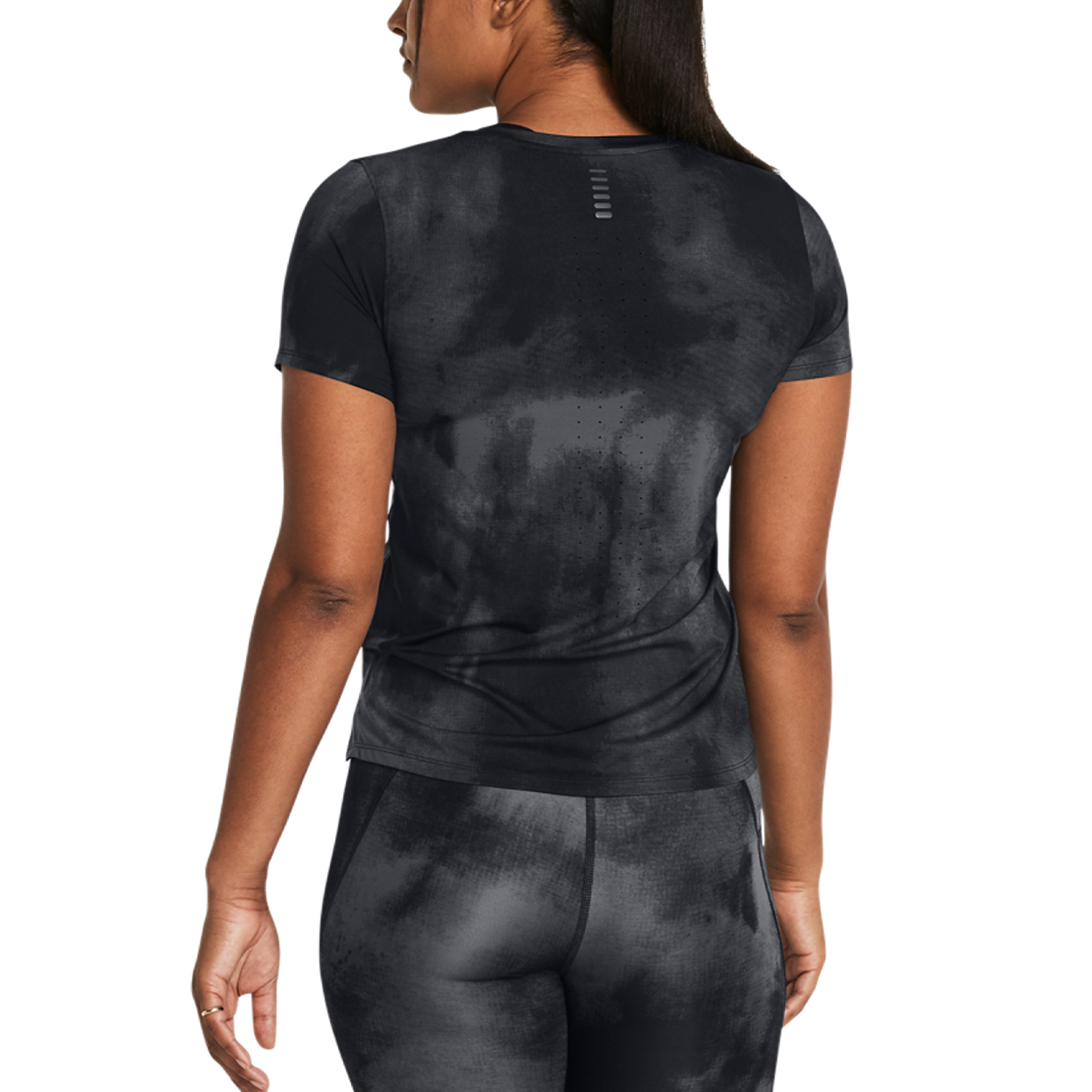 Under Armour Laser Wash Maglietta Black/Reflective