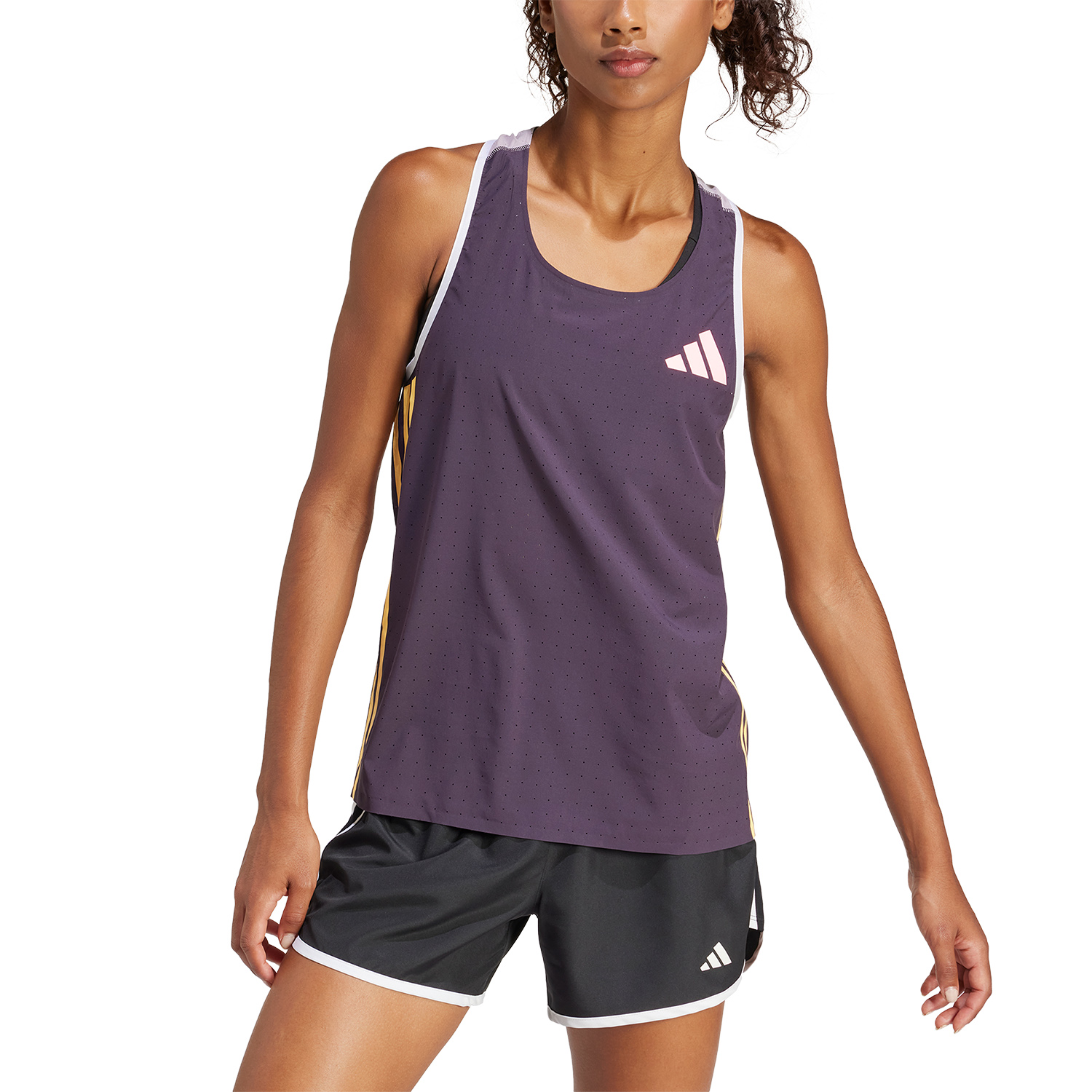 adidas Promo Canotta Aurora Black/Preloved Fig