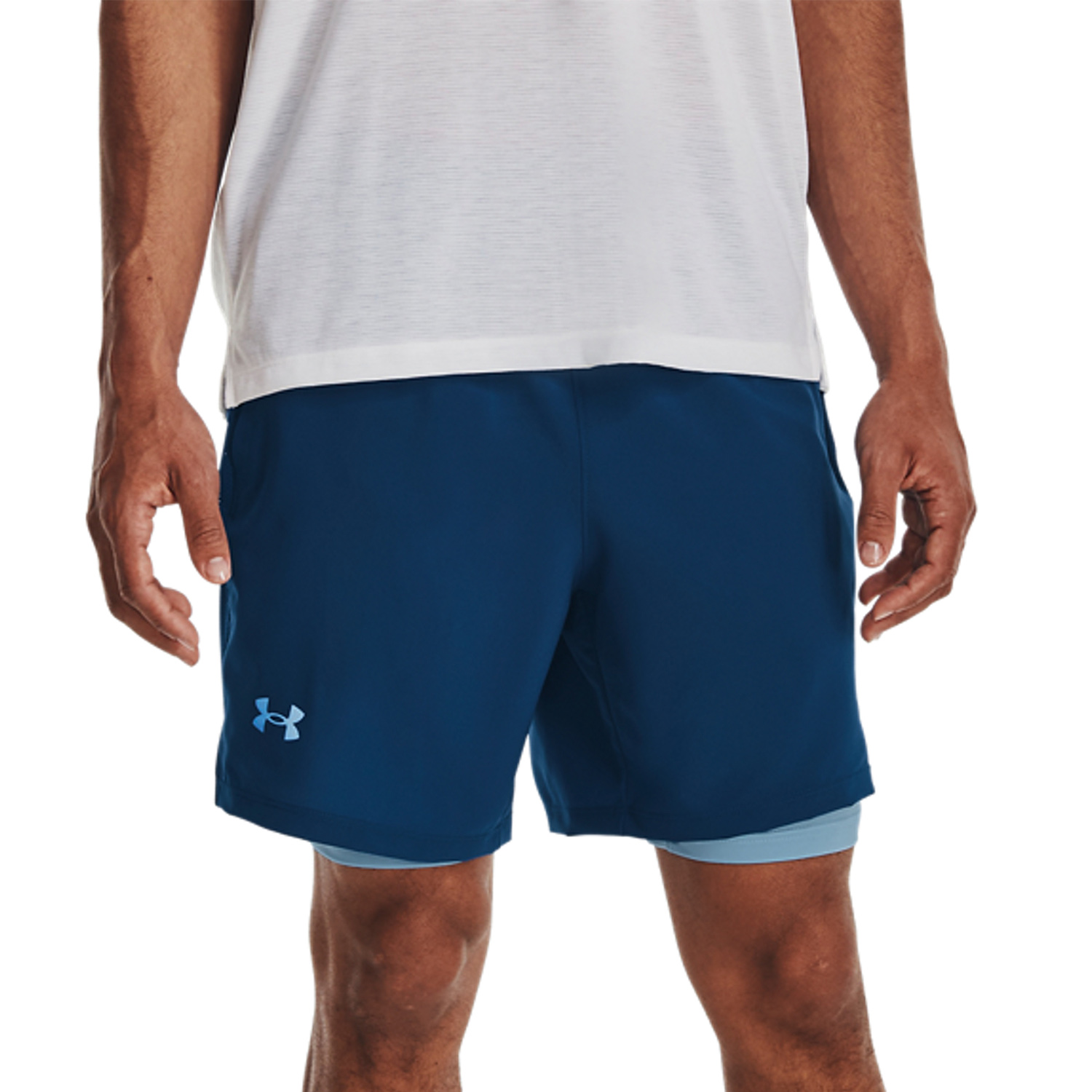 Under Armour Launch 2 in 1 7in Pantaloncini Varsity Blue