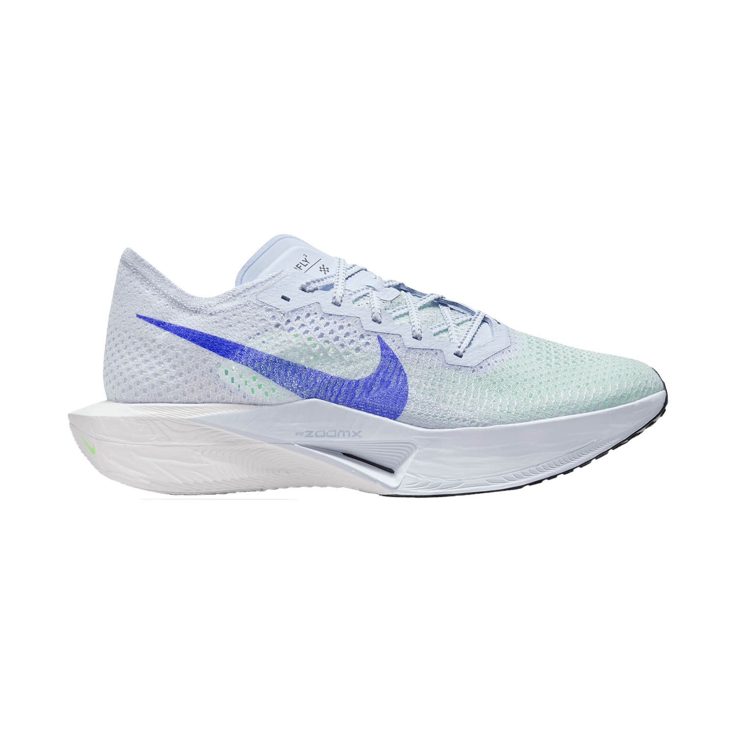 Nike ZoomX Vaporfly Next% 3 Football Grey/Racer Blue/Green Strike