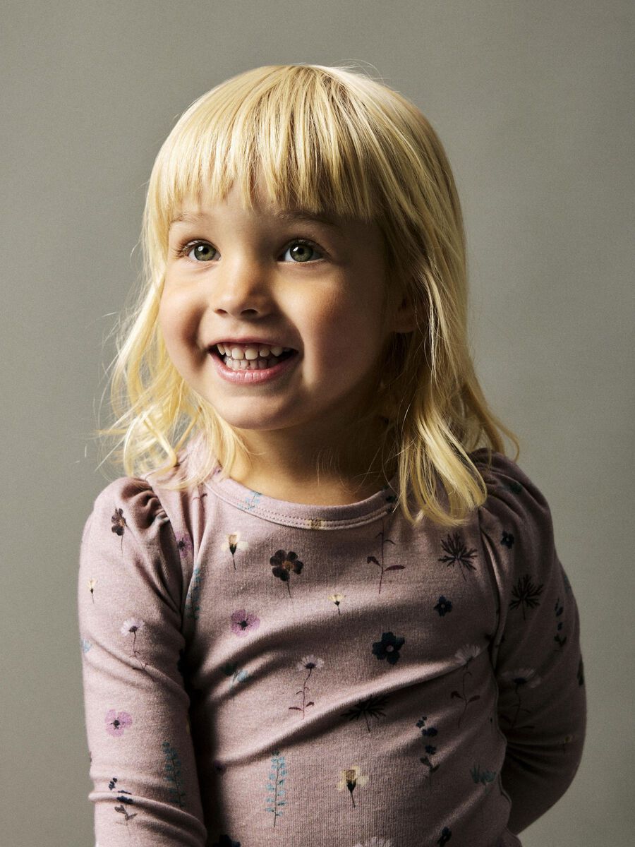 SLIM FIT TOP MET LANGE MOUWEN