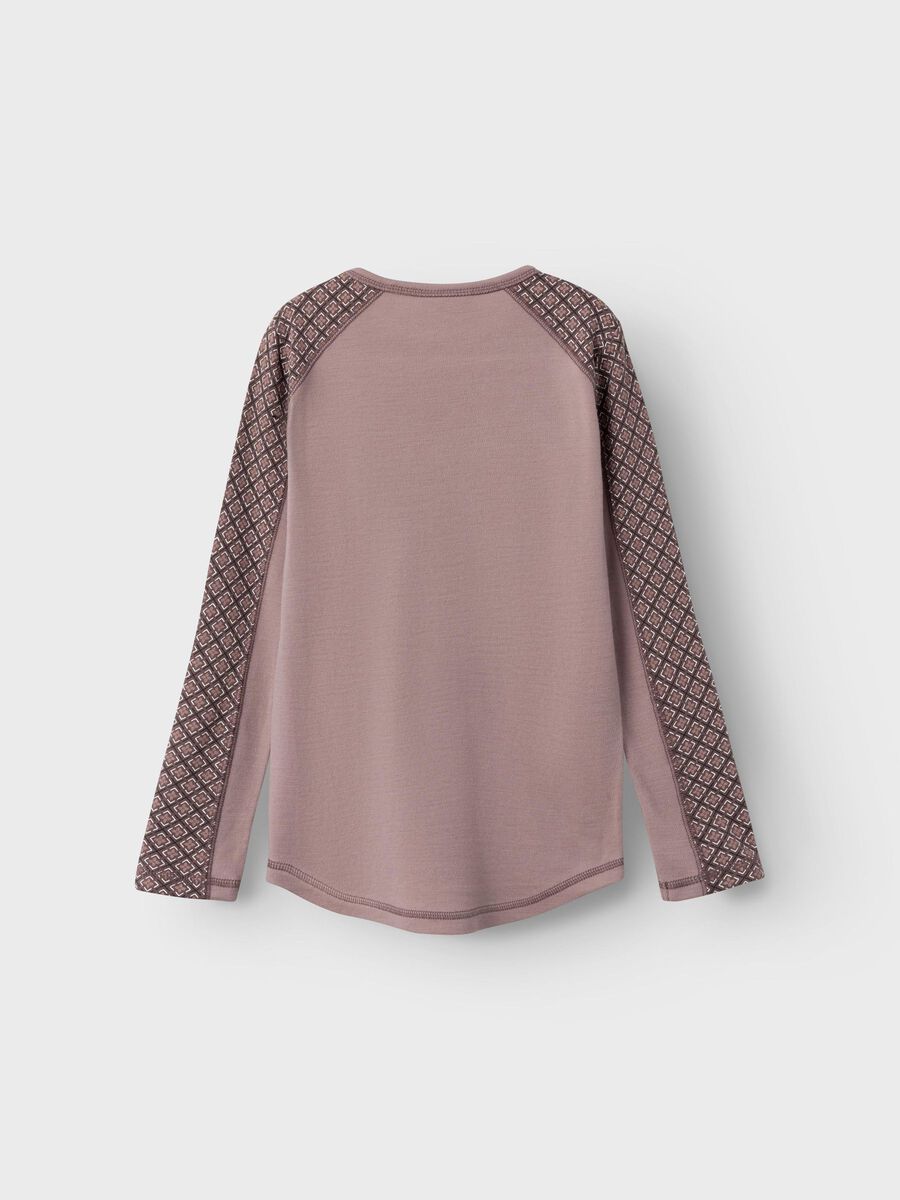 SLIM FIT TOP MET LANGE MOUWEN