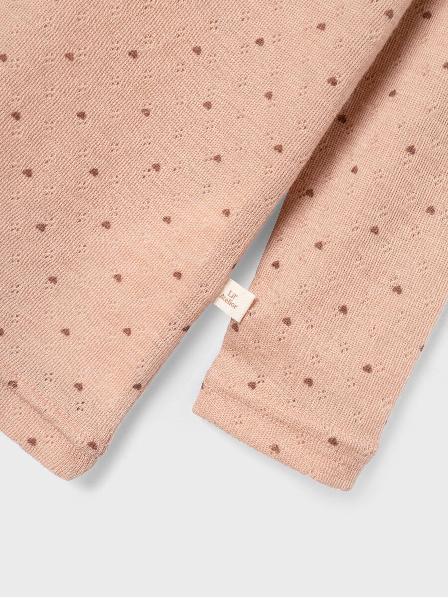 MERINOWOL TOP MET LANGE MOUWEN